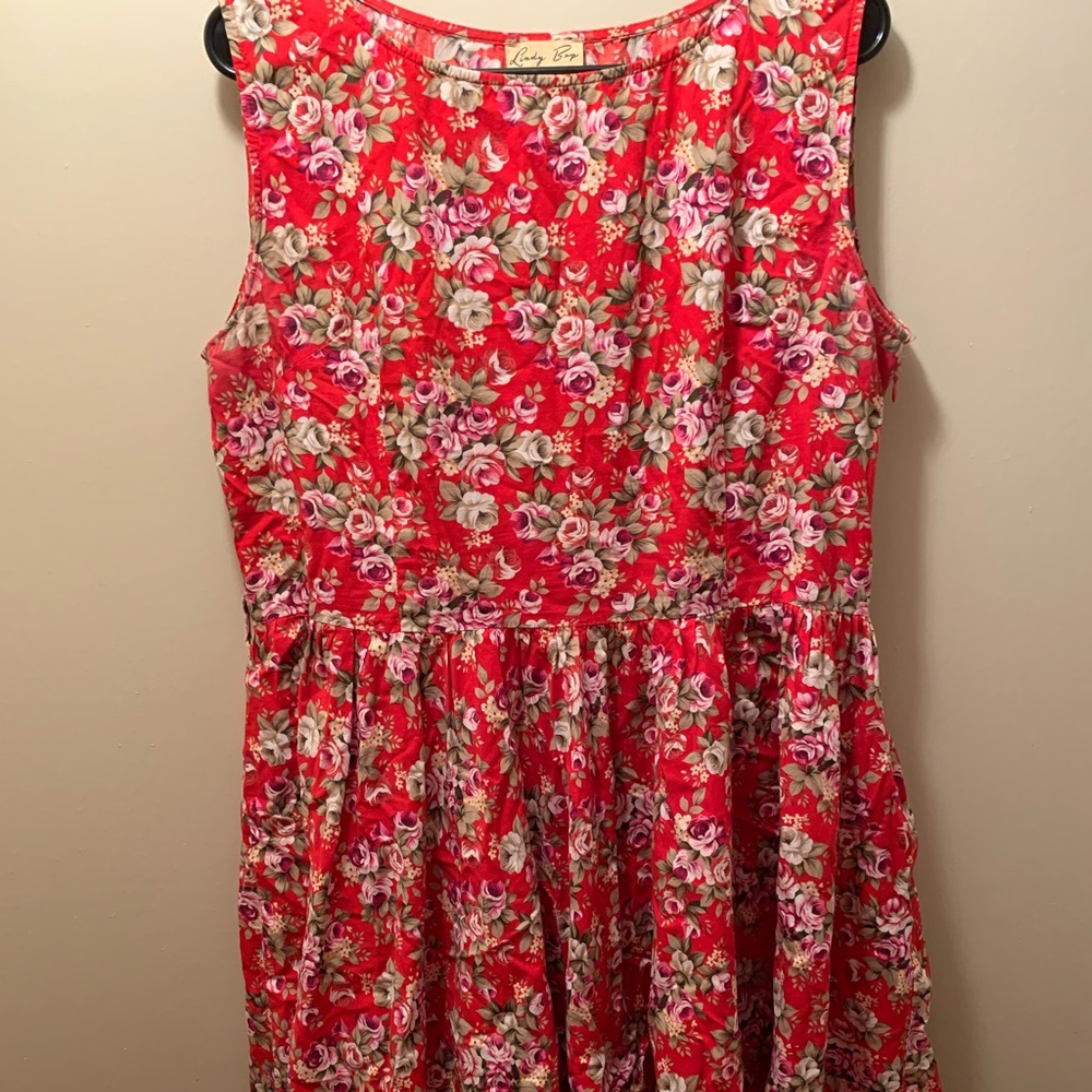 Lindy Bop red flower dress